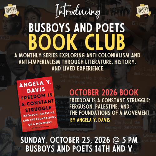 Busboys and Poets Book Club  October 2026