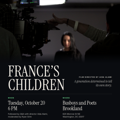 France's Children (75 minutes): Screening and Q&A