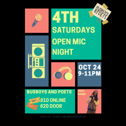 4th Saturdays Open Mic