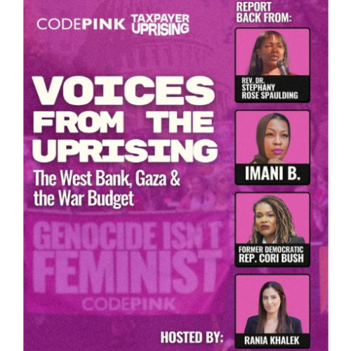Voices from the Uprising! The West Bank, Gaza and the War Budget